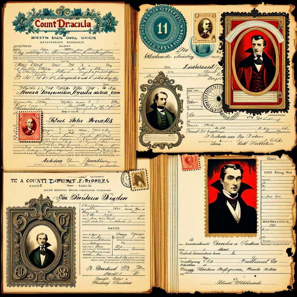 Victorian Identity Papers for Count Dracula