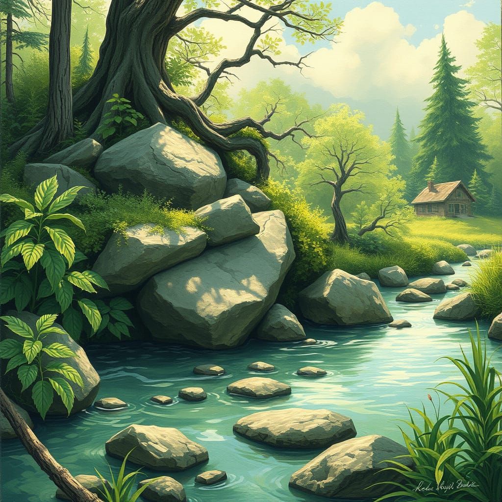 Lush Green Natural Landscape