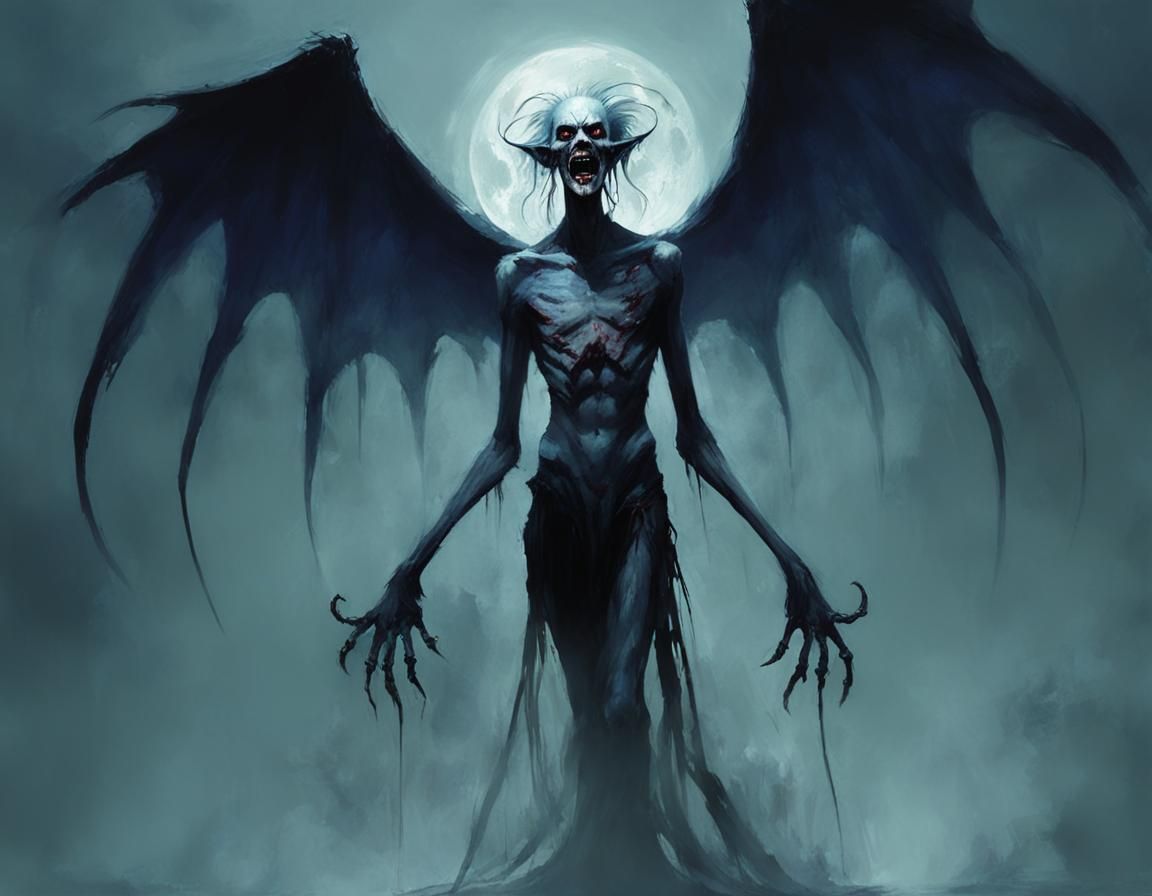 Vampiric Angiak Revenant in Dark Fantasy Style