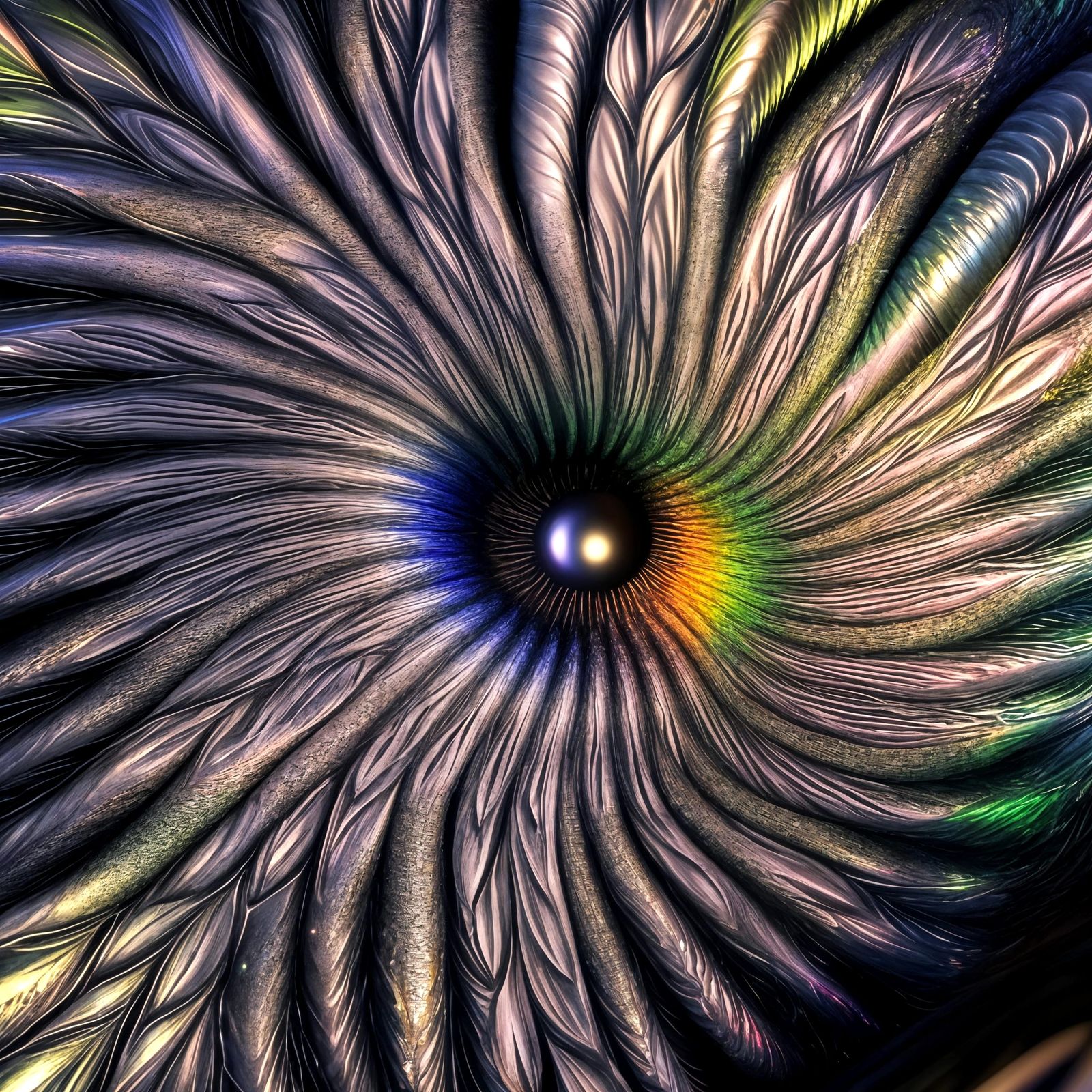 Polychromatic Geometric Abstract in Striking 3D Render