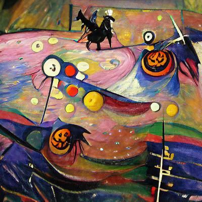Abstract Composition in Kandinsky Style