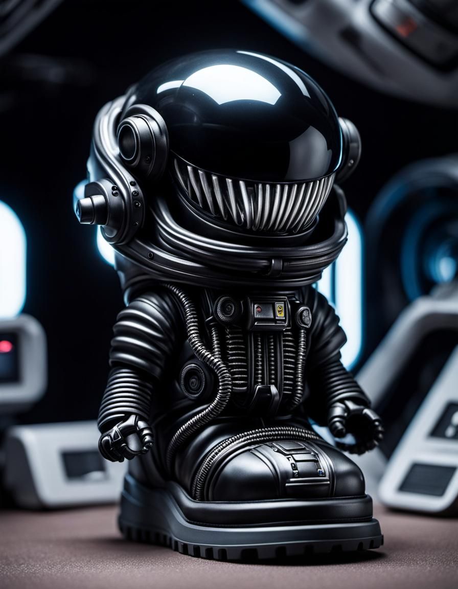 Tiny Xenomorph Hides in Sci-Fi Astronaut Boot