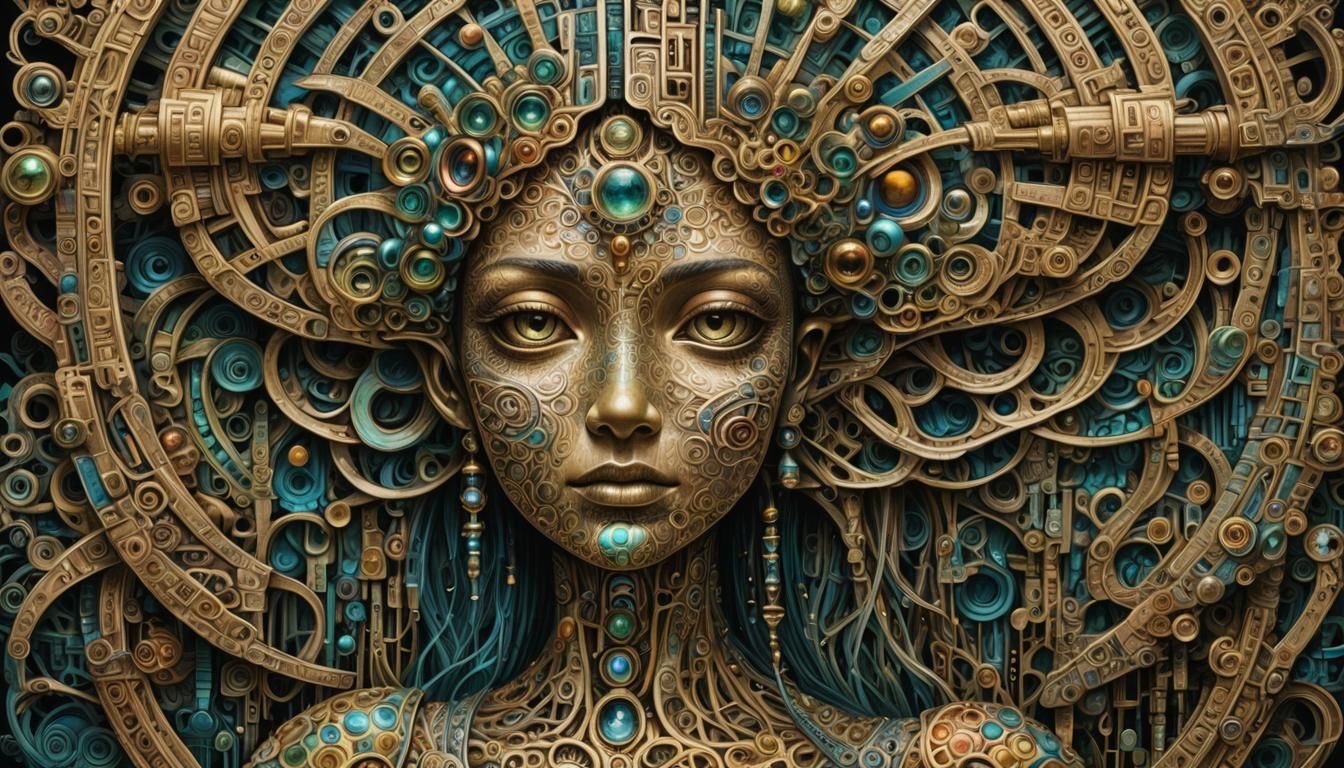 Distorted Reality with Zentangle Motifs