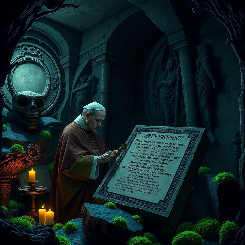 Cardinal Deciphers Prophecy in Gothic Vatican Chamber