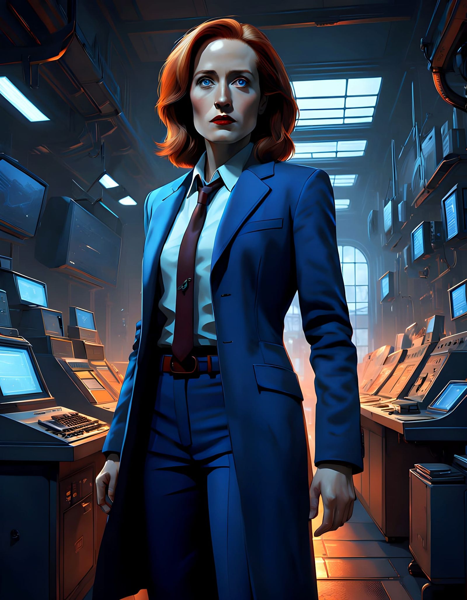 Special Agent Dana Scully in Action, Cyberpunk Fantasy