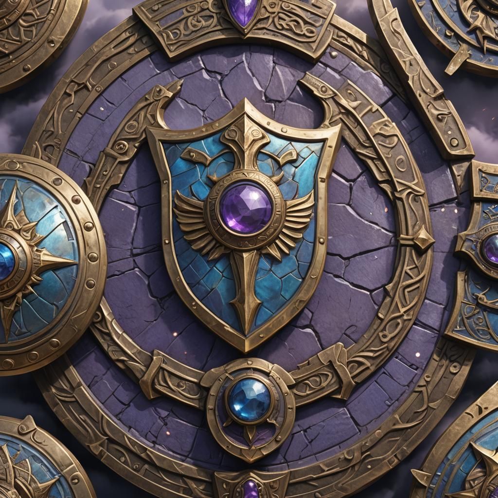 Overlapping Shields of the Demi-Savage Clan