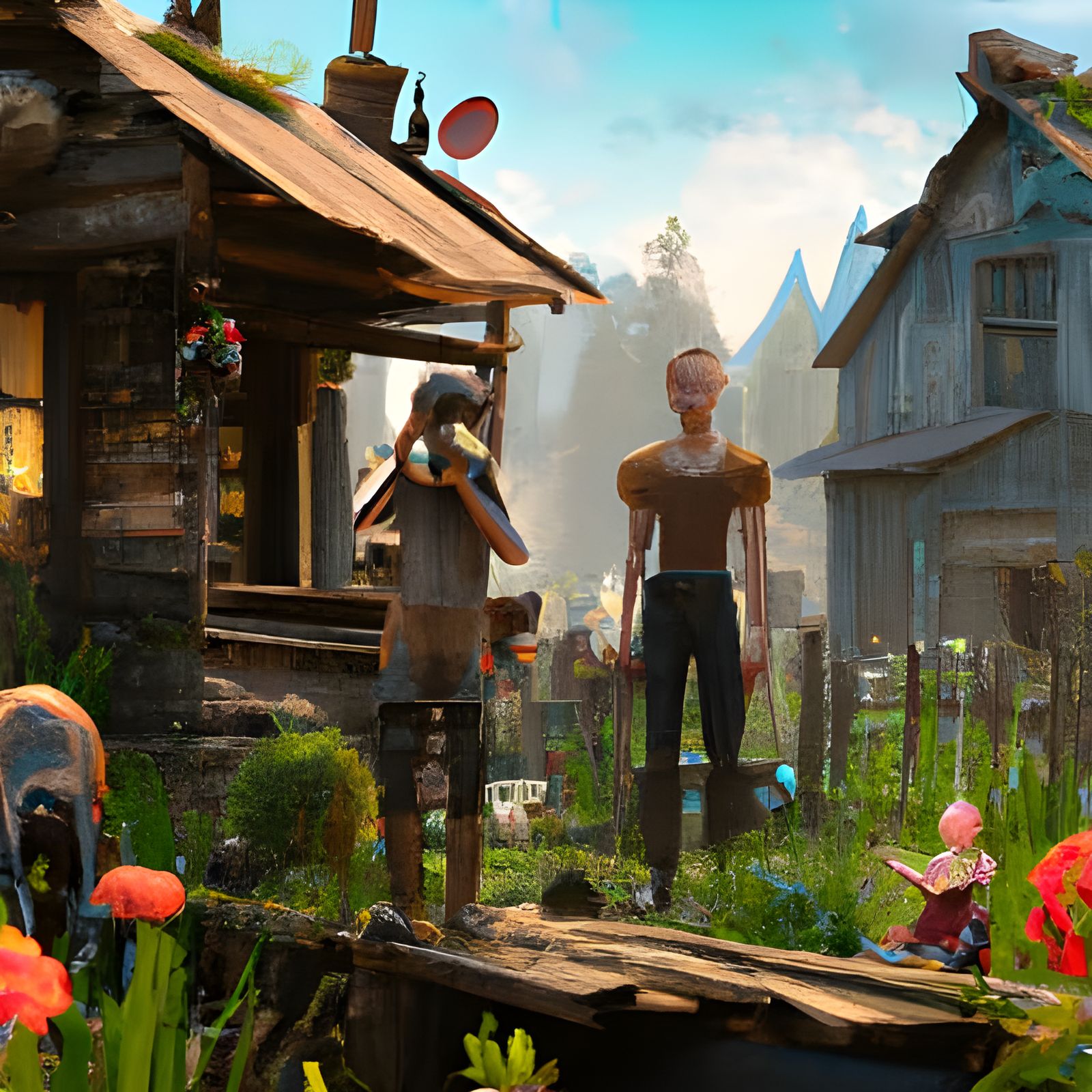 Rednecks Enjoying a Hot Summer Day in Georgia