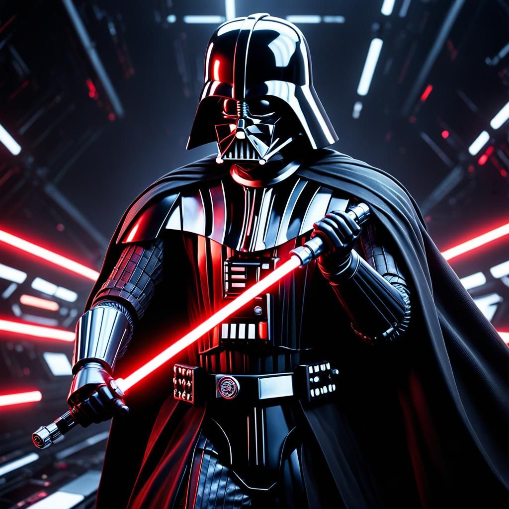 Darth Vader, light nunchakus