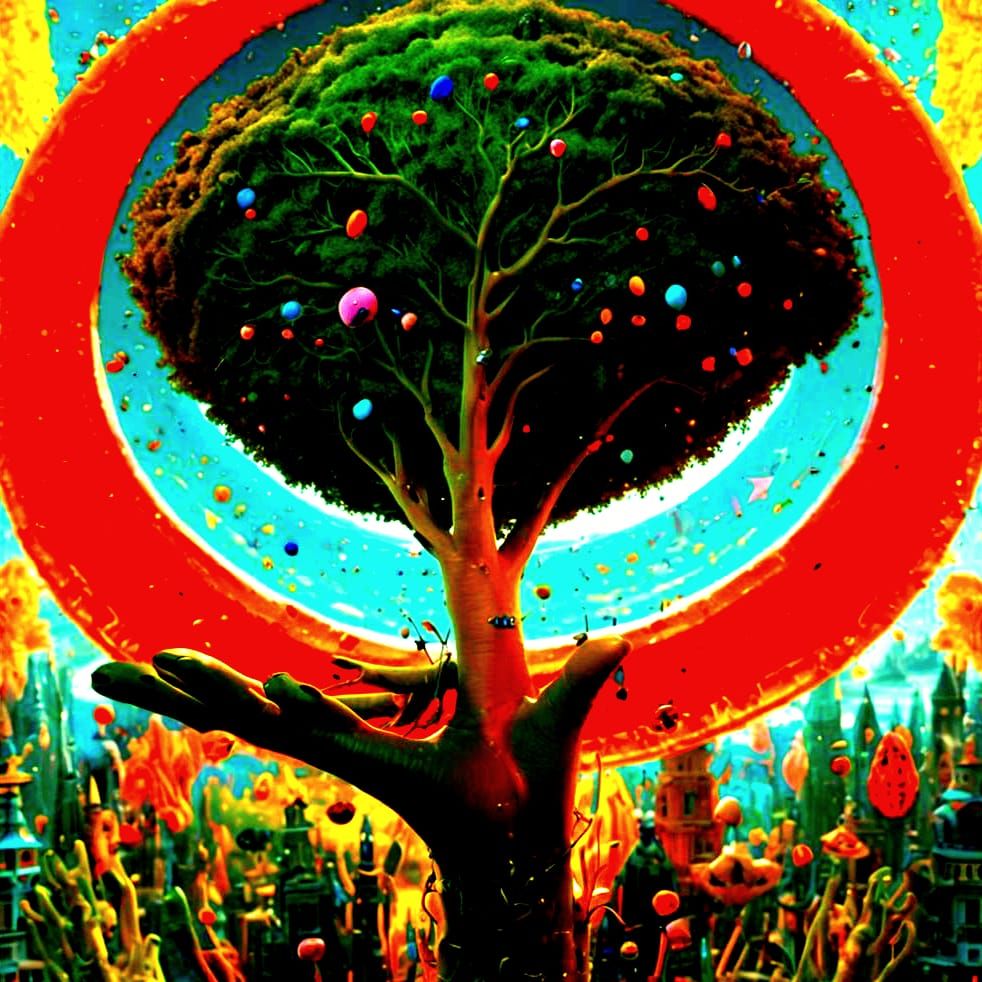 Maximalist Surrealism in Hyperrealistic Style