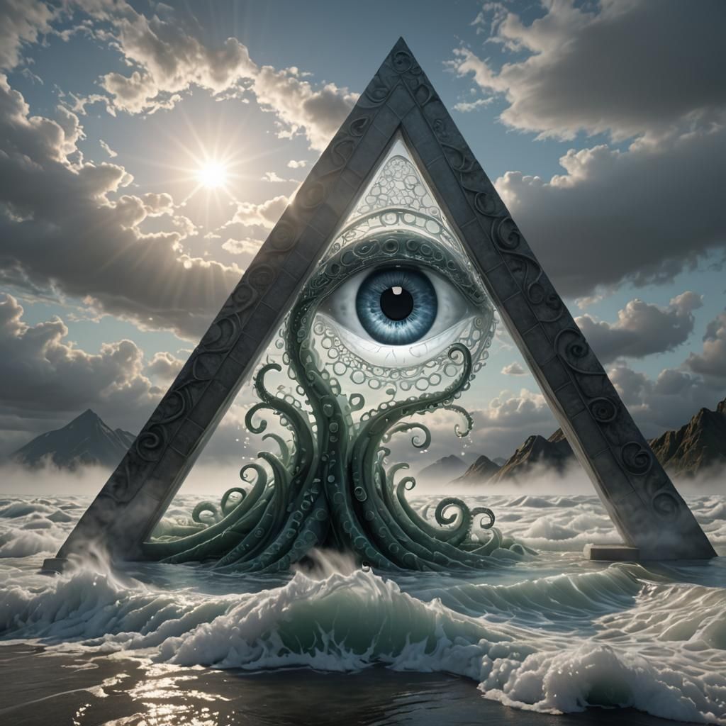 Futuristic Tentacle Grips Mesmerizing 3D Optical Illusion