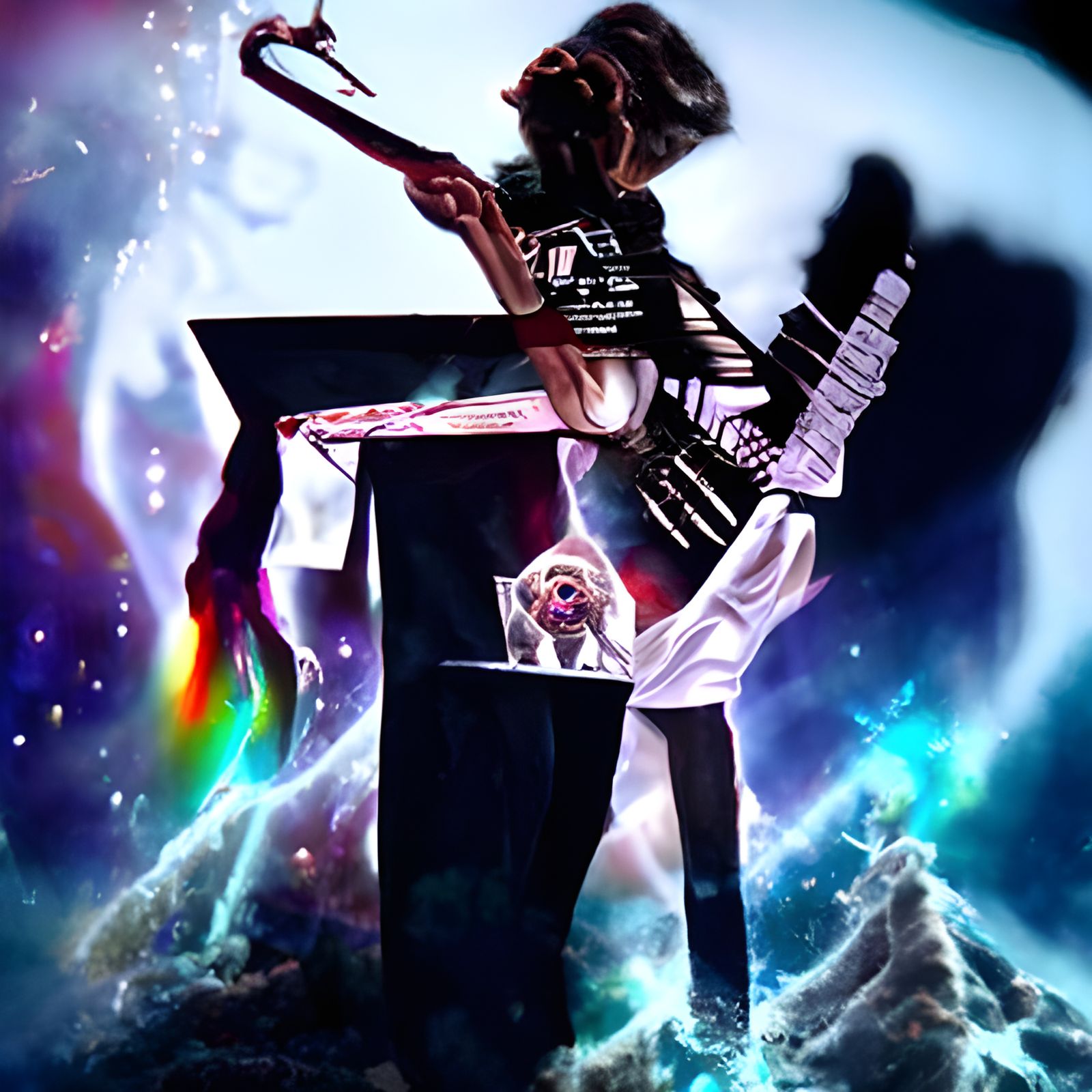 Holographic Astral Cosmic Illustration by Pablo Amaringo