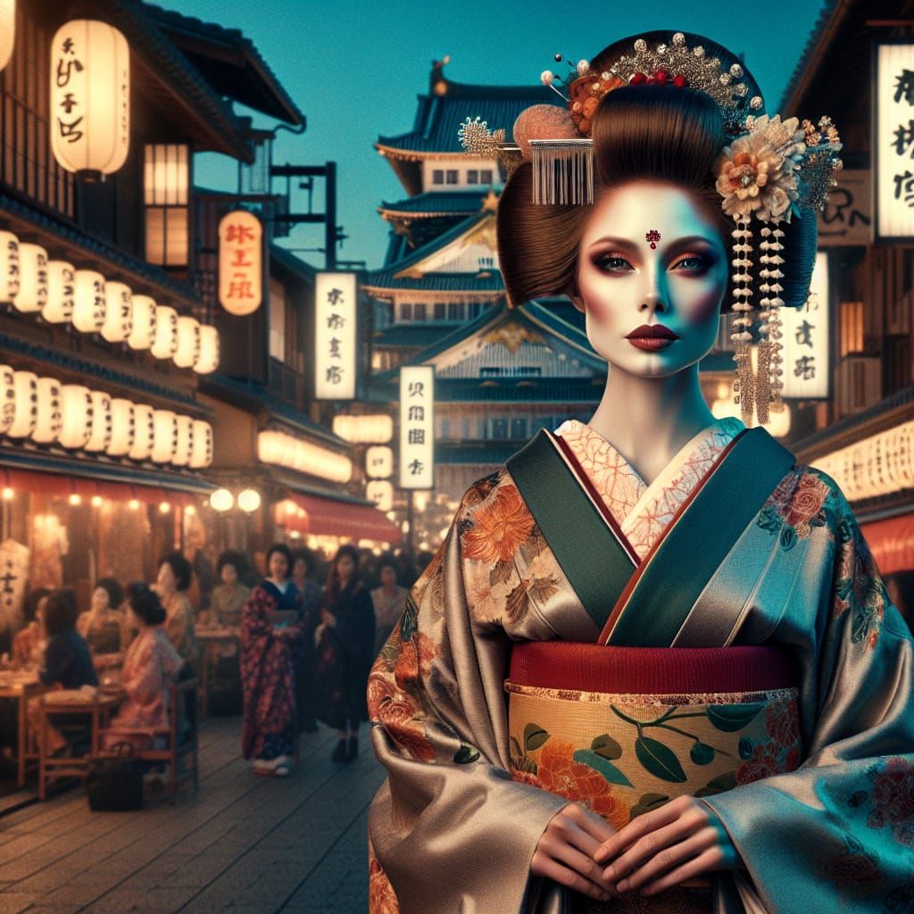 Geisha in Osaka: Japanese and Indian Fusion