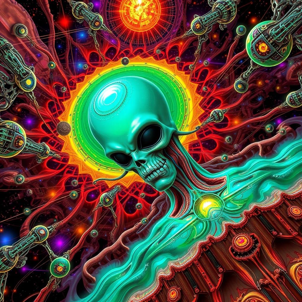 Cosmic God Formed from Fractal Vibrations