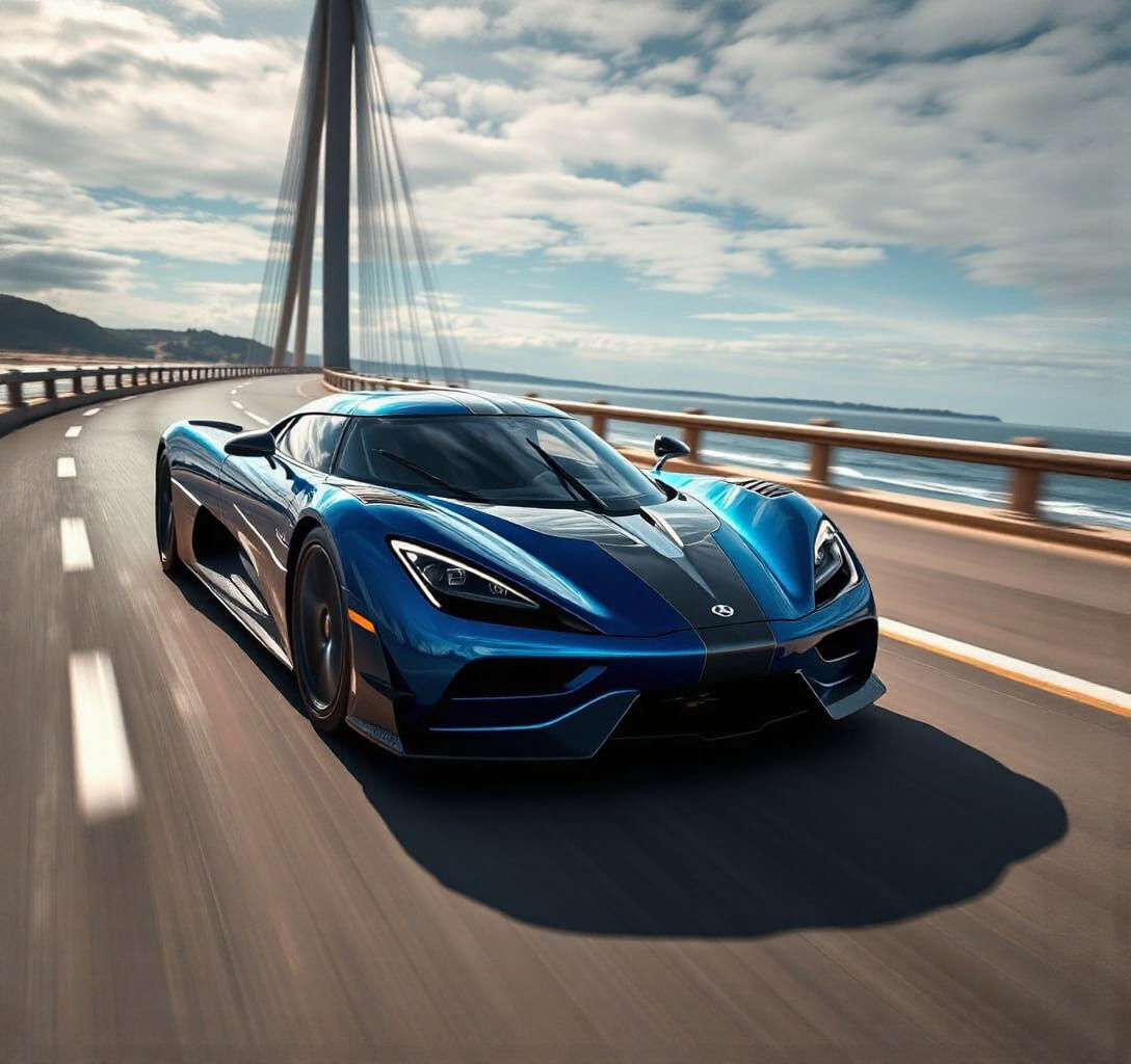 Koenigsegg Jesko Absolut on Atlantic Ocean Road