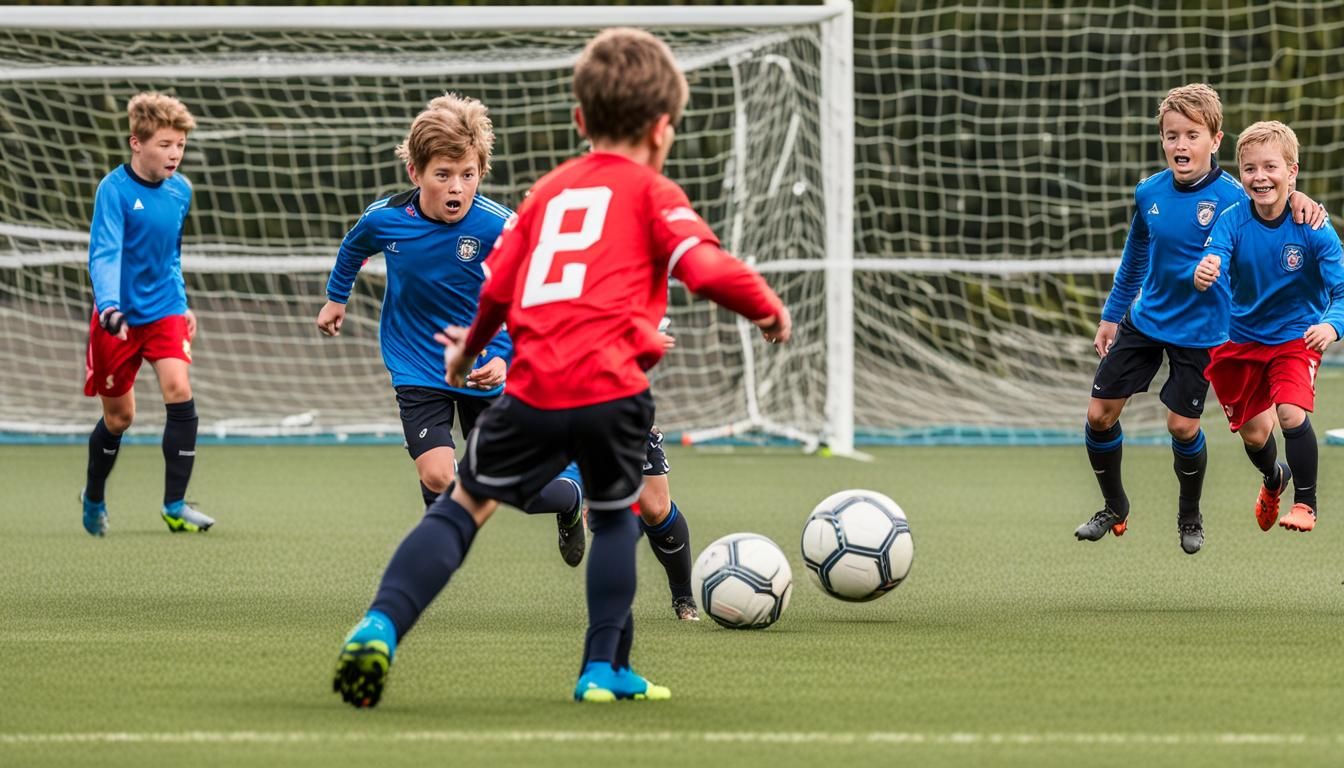 Boy's Birthday on Soccer Field, Neo-Impressionist Style
