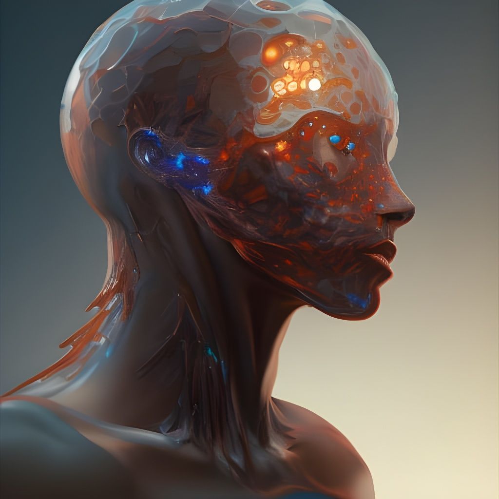 Cytotoxic T-Cell Cytoskeleton Portrait in Hyperdetailed Styl...