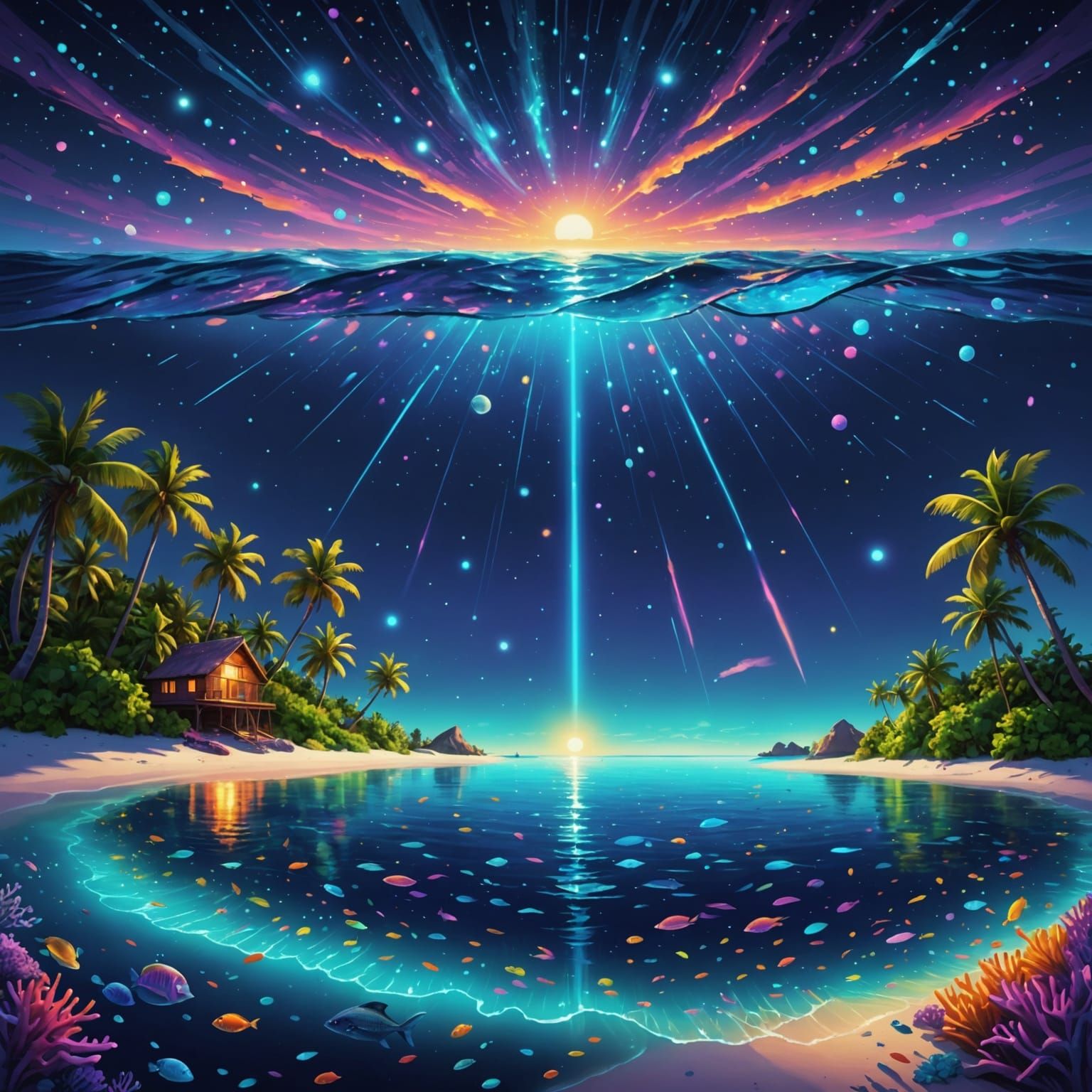 Maldives Sea of Stars: Sunset Bioluminescence