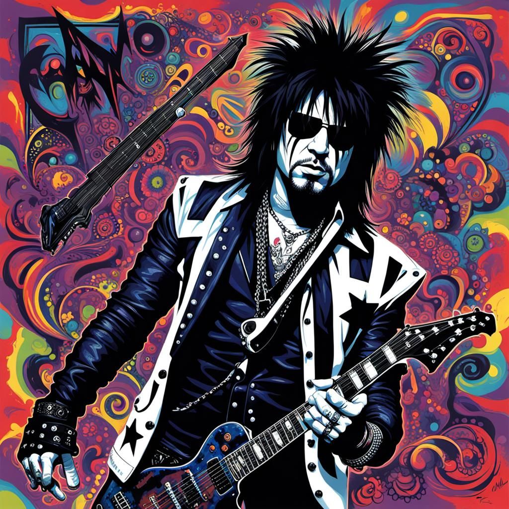 Psychedelic Art of Nikki Sixx