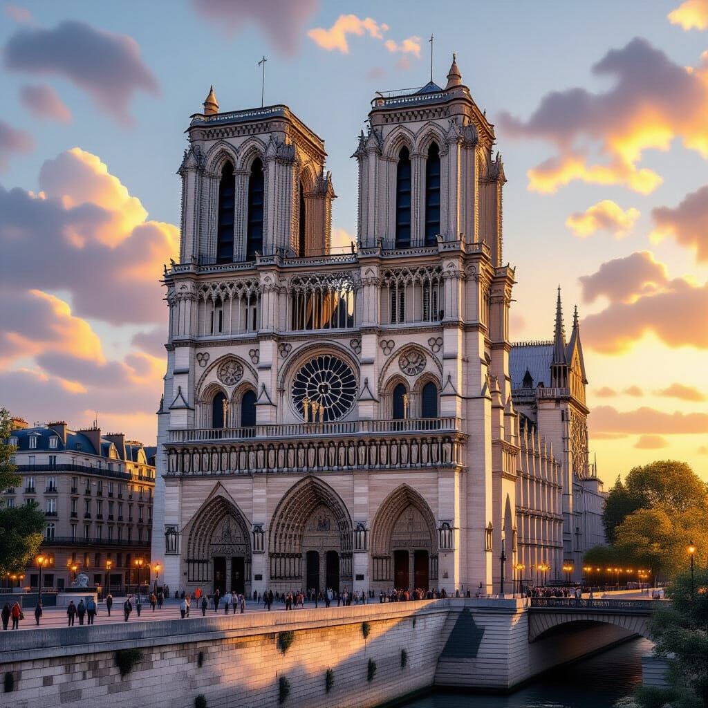 Notre-Dame Cathedral: Gothic Architecture in Romantic Style