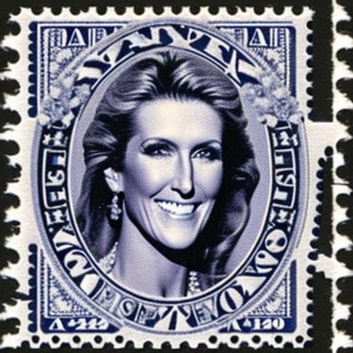 Celine Dion on a Canadian Postage Stamp
