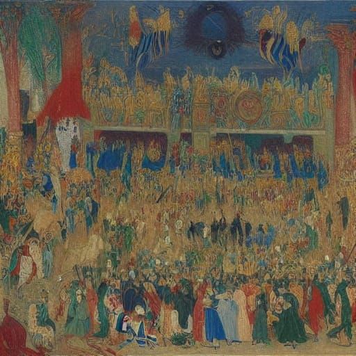 Rats in Ensor and Rublev Style