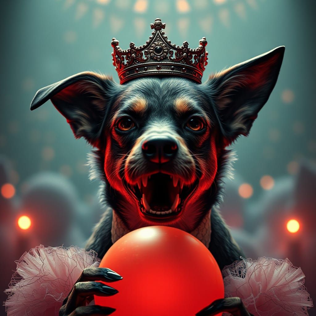 Vampire Dog at the Ball: Ultra Realistic Movie Poster
