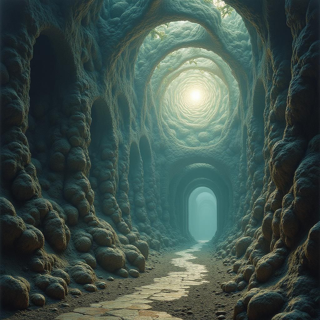 Mystical Dreamscape in Surreal Style