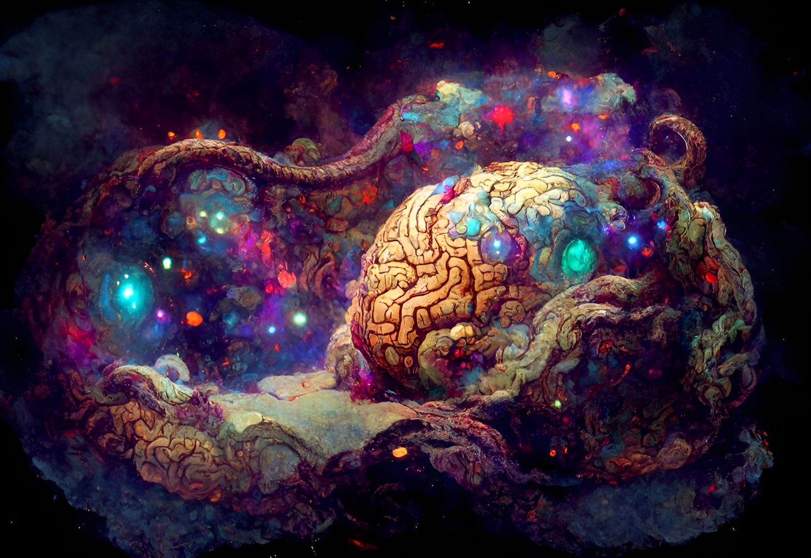 Boltzmann Brain in Empty Universe: Detailed Rendering