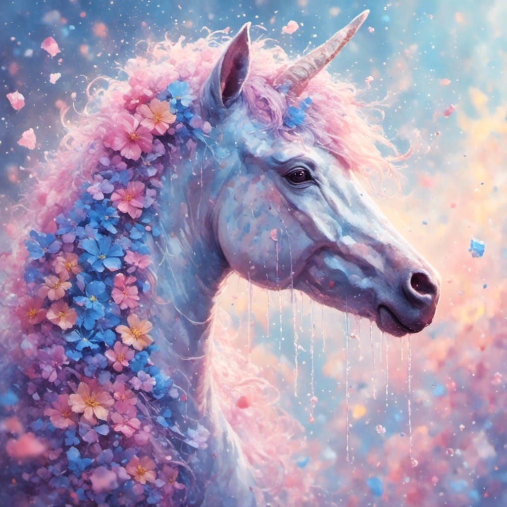 Pastel Cow in Soft, Dreamlike Colors