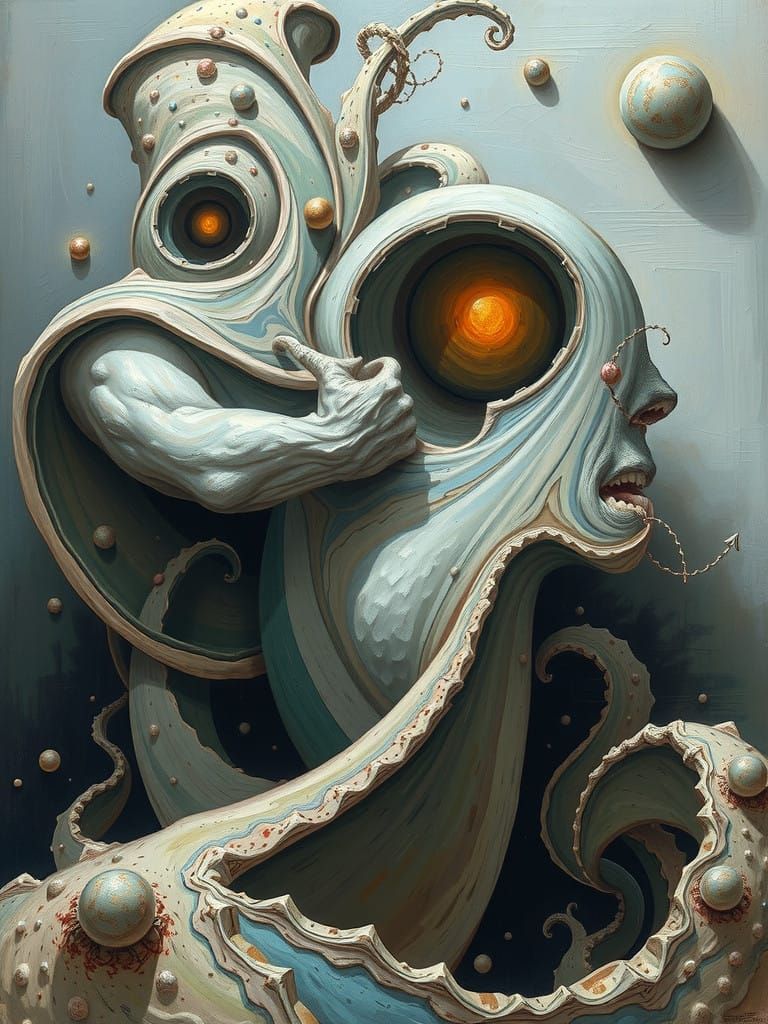 Distorted Surreal Dreamscapes in Muted Colors