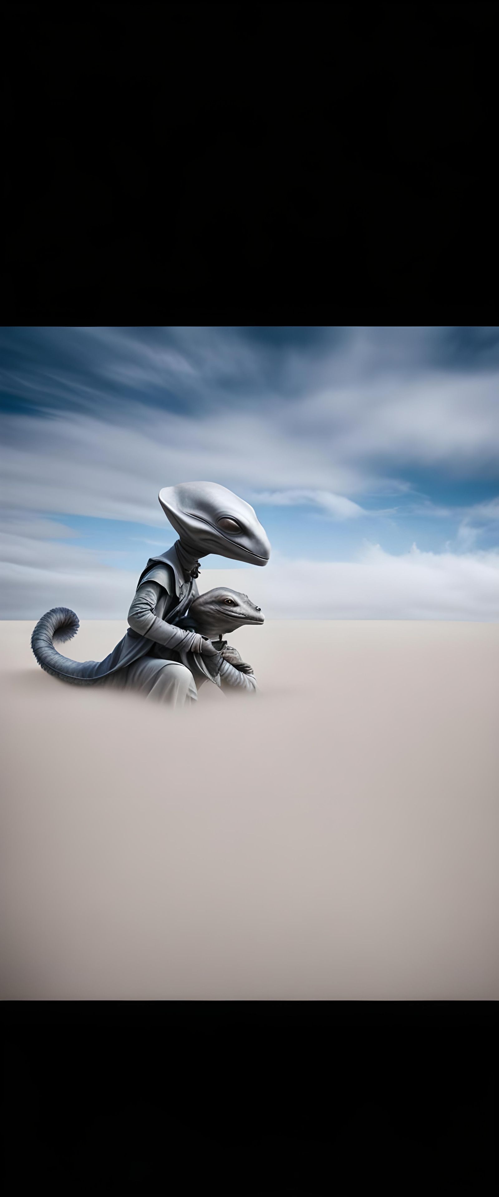 Surreal Alien Restaurant Celebration in Magical Realism