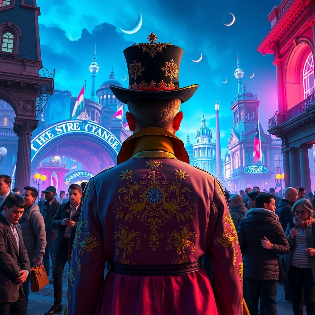 Time Traveler's Tour Guide in Hyper-Realistic Style