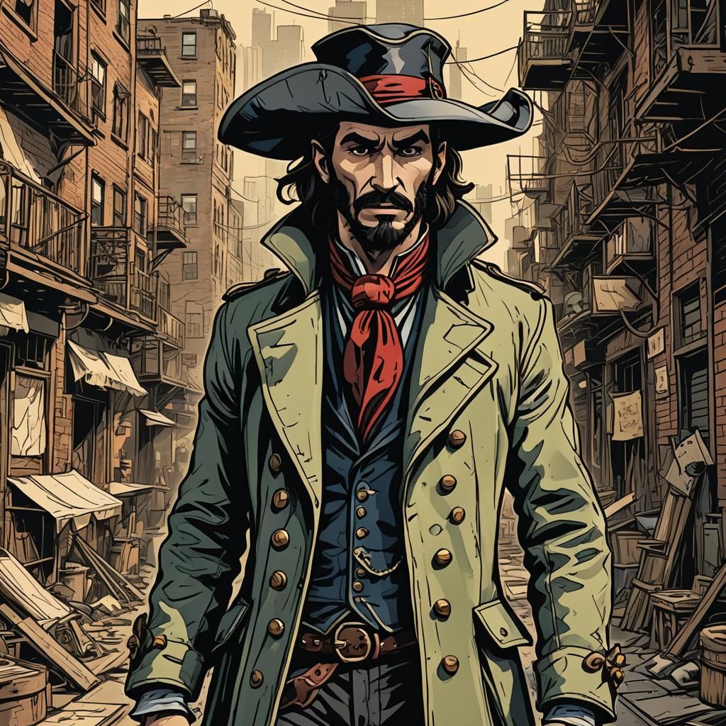 Captain Hook in 1930s Slum, Telltale Style