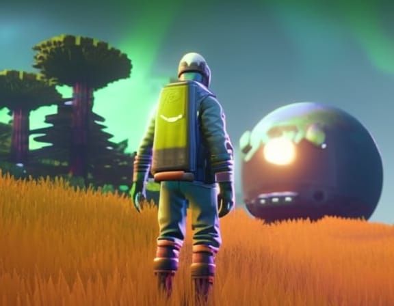 Stunning Dark Landscape with Raytracing Reflections