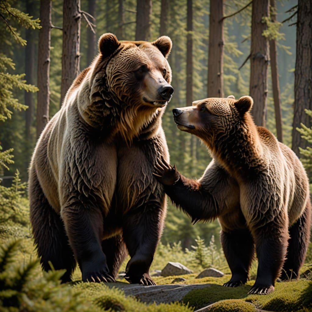 Shaman Transforms: Mystical Grizzly Bear