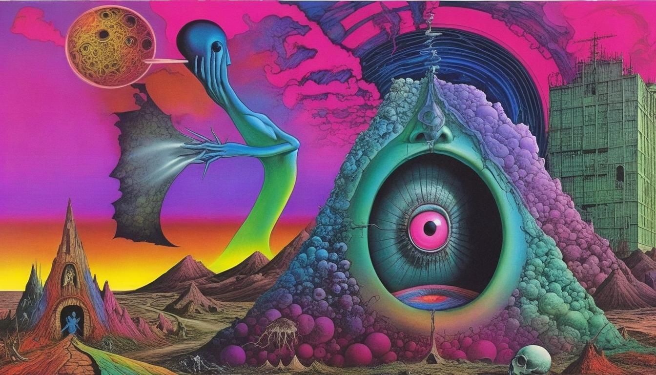 Surreal Tribute to Pink Floyd in Visionary Art