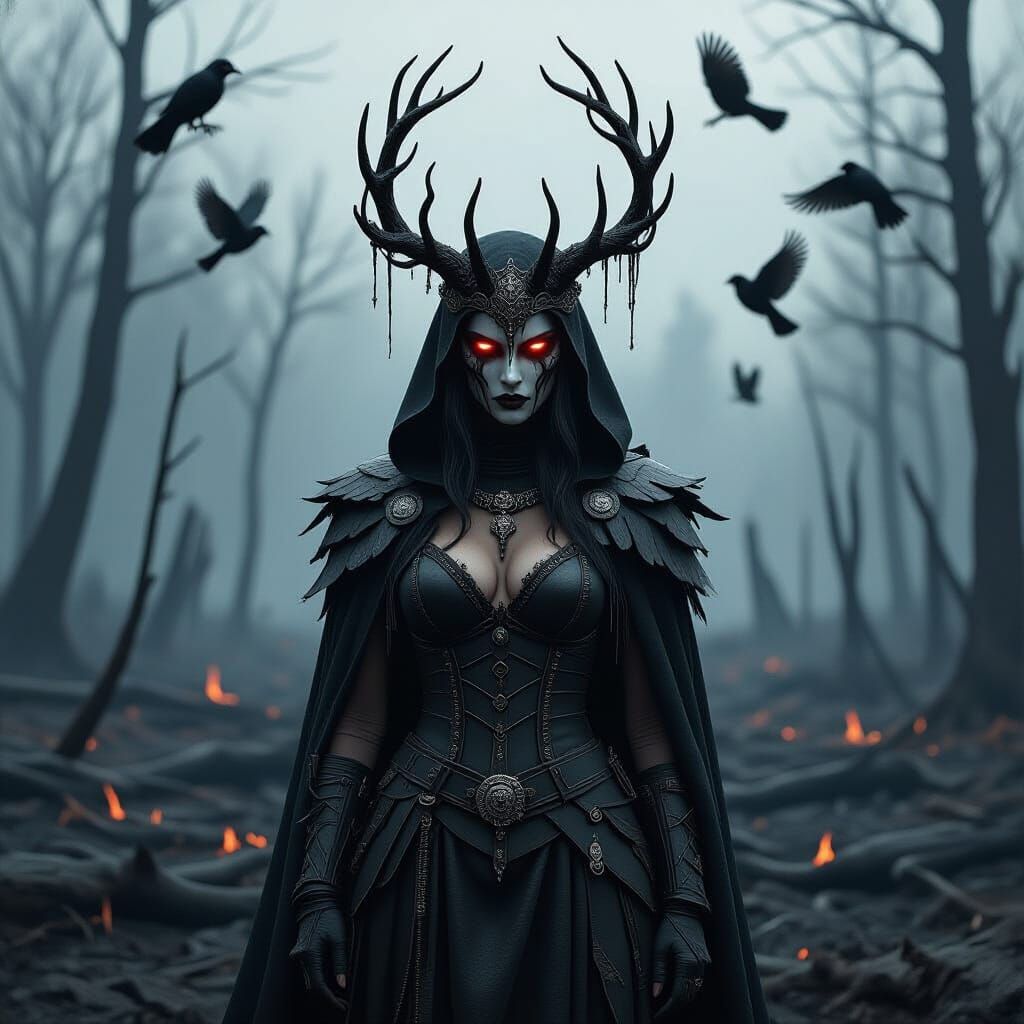 Horned Queen of Scorched Forest: Earthbound Horror