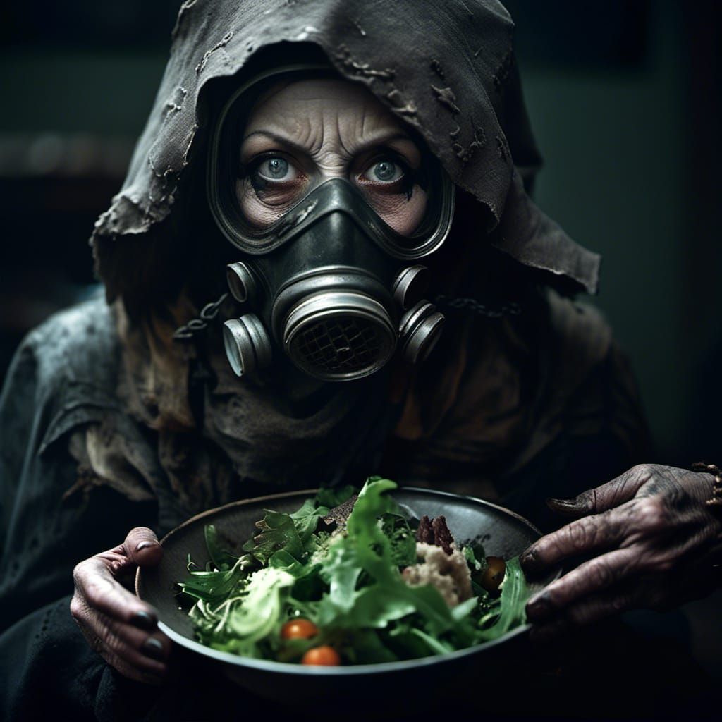 Radioactive Witch Screaming in Nuclear Wasteland