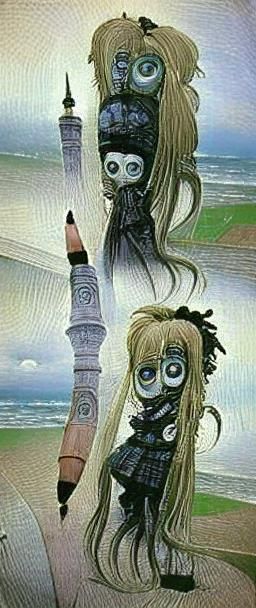 Shoujo Chibi Ganguro in Cybergoth Style