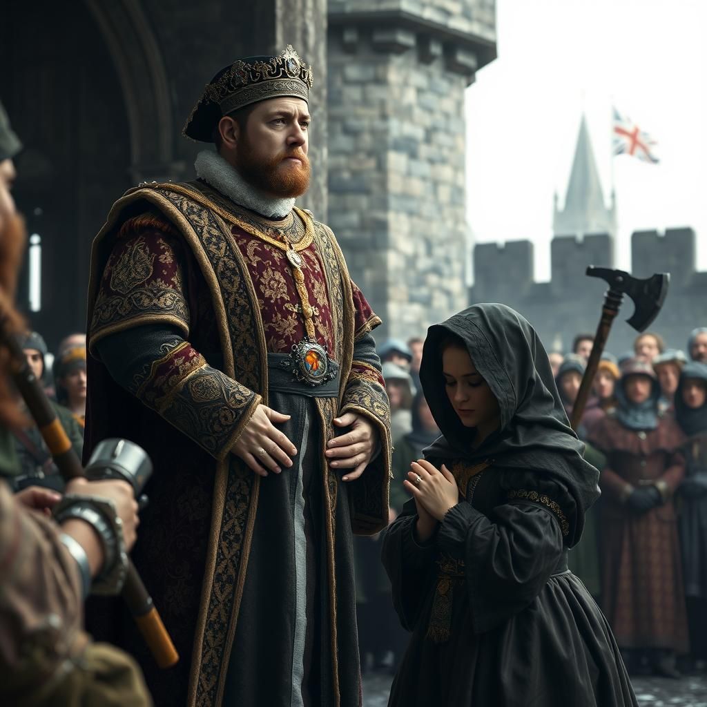 King Henry VIII Witnesses Anne Boleyn's Execution