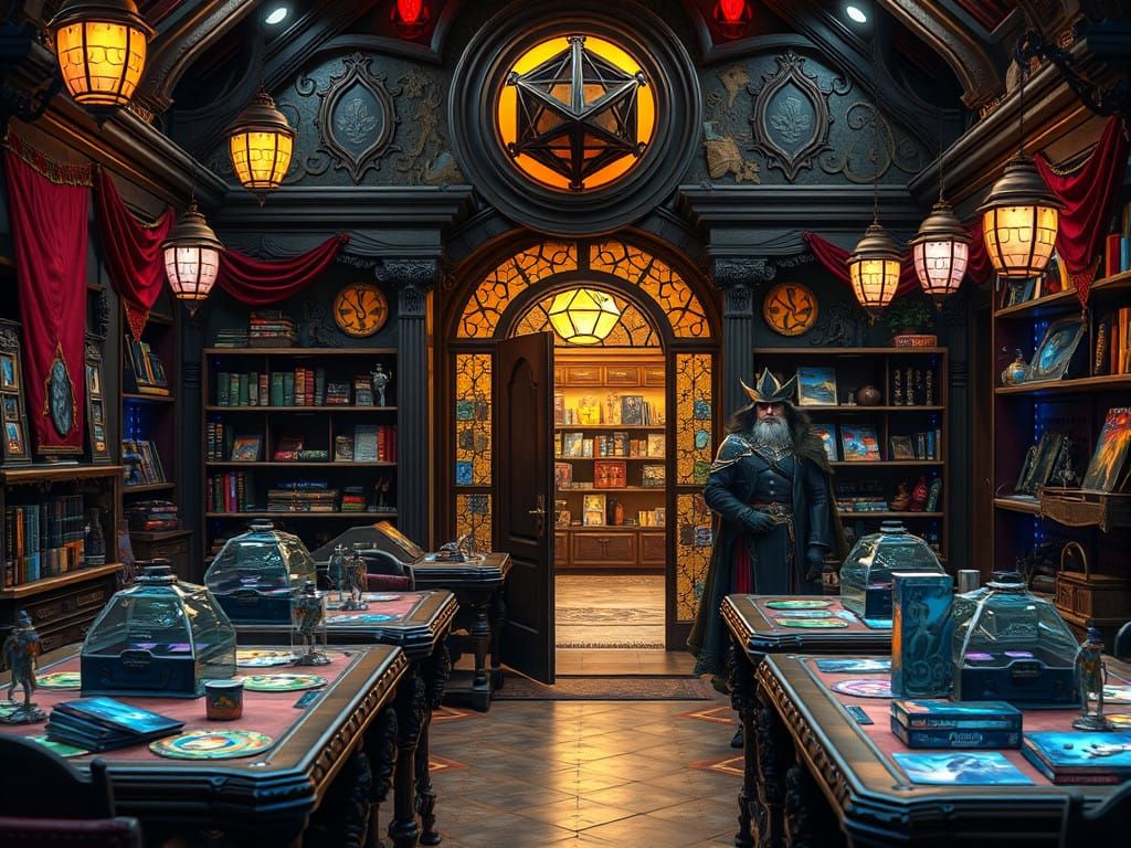 Fantasy RPG Store in Hyperrealistic Detail