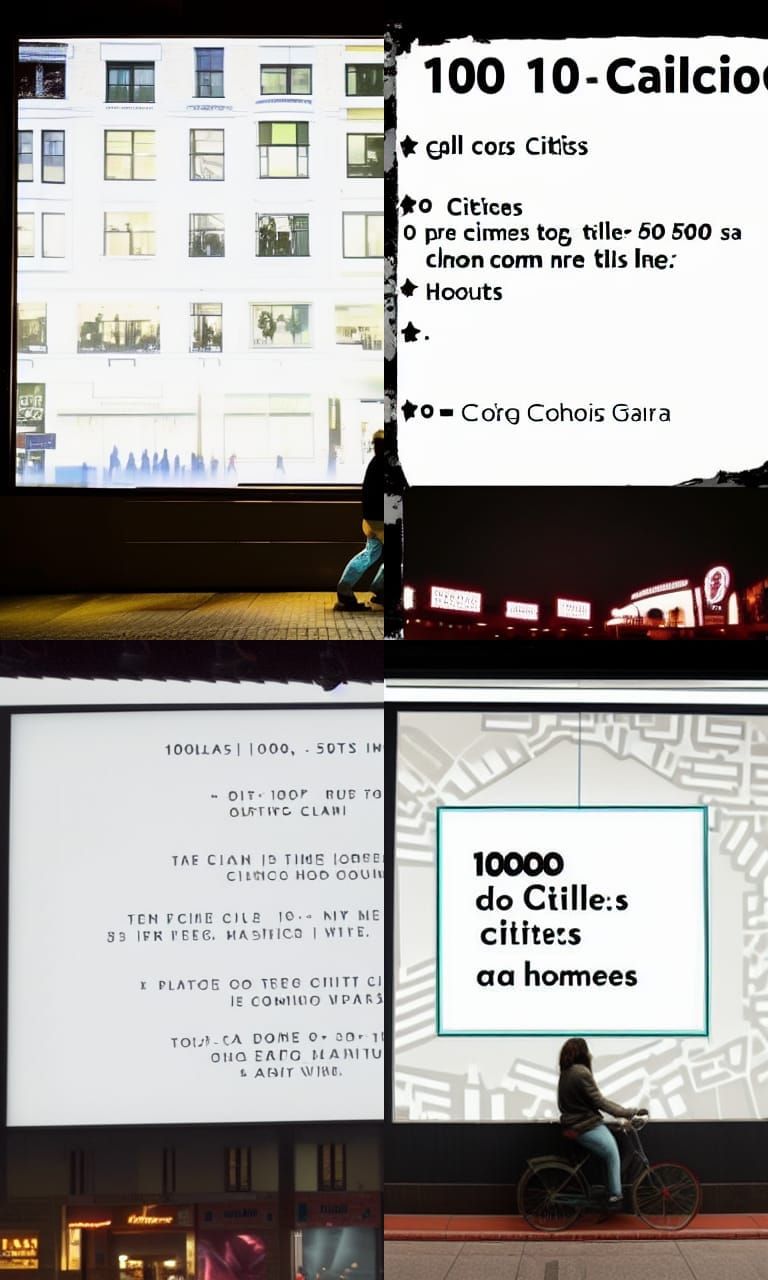 Chaotic Collision of 100 Cities