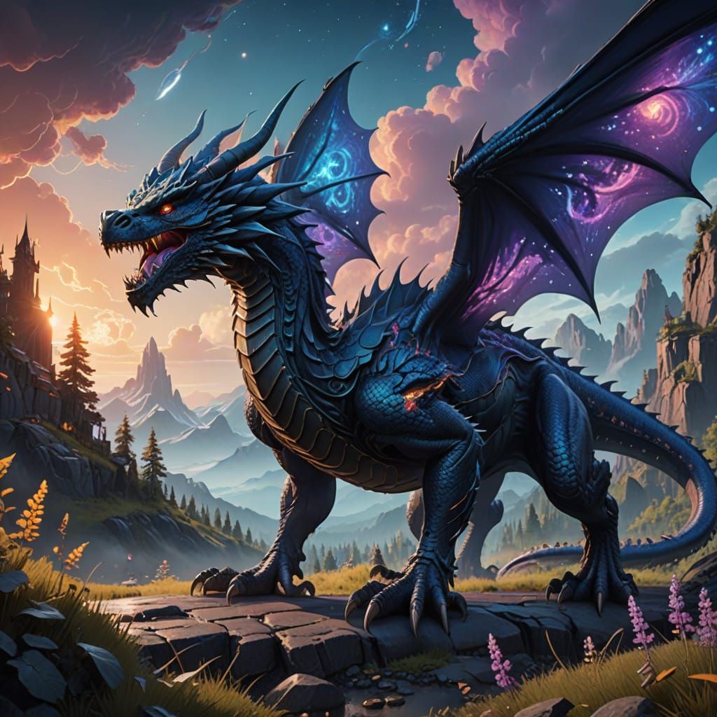 Galactic Dragon Concept Art