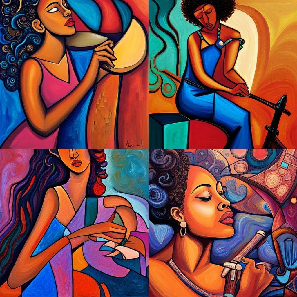Abstract Art of Women in Jazz