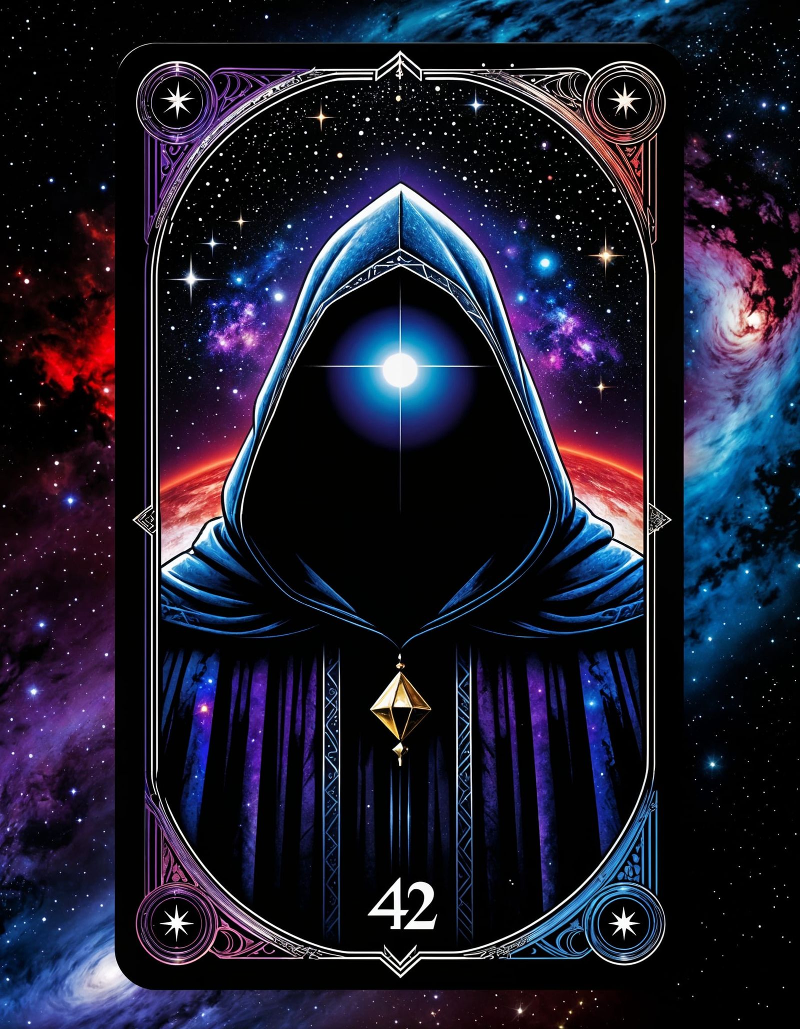Authentic Tarot Card Depicting the Universe