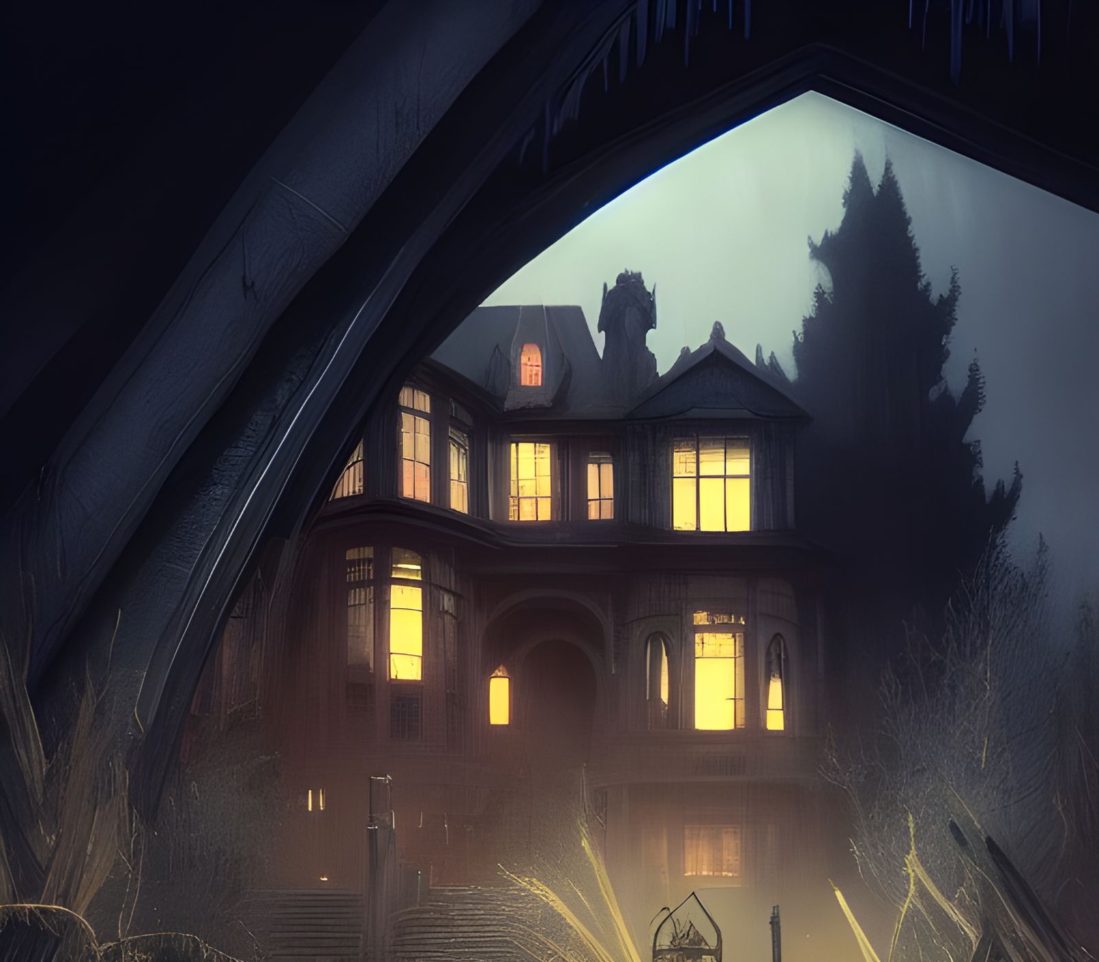 Creepy Old House: A Dark Fantasy Masterpiece