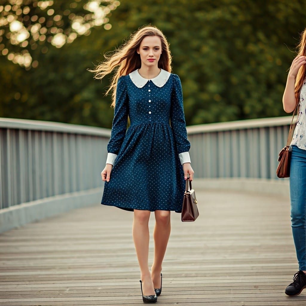Handsome Young Man Embarrassed in Peter Pan Dress