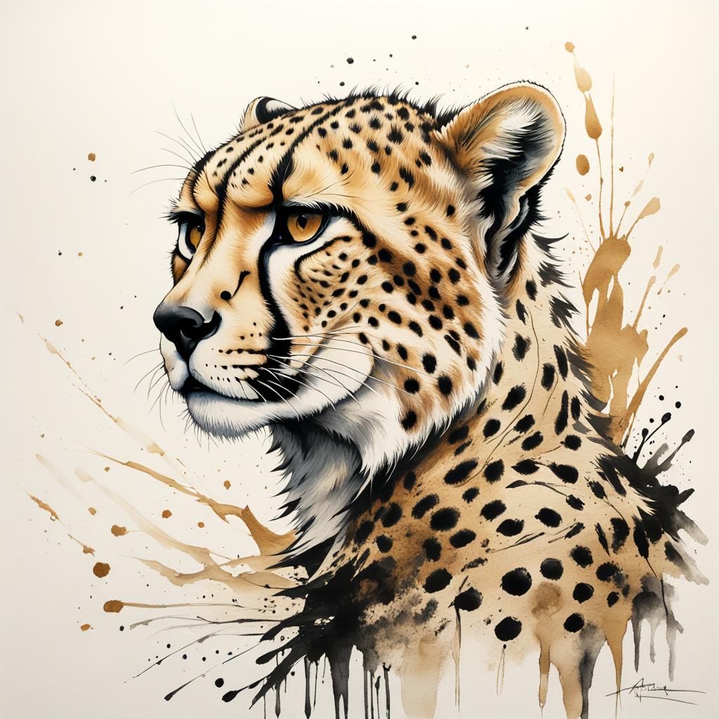 cheetah tshirt design