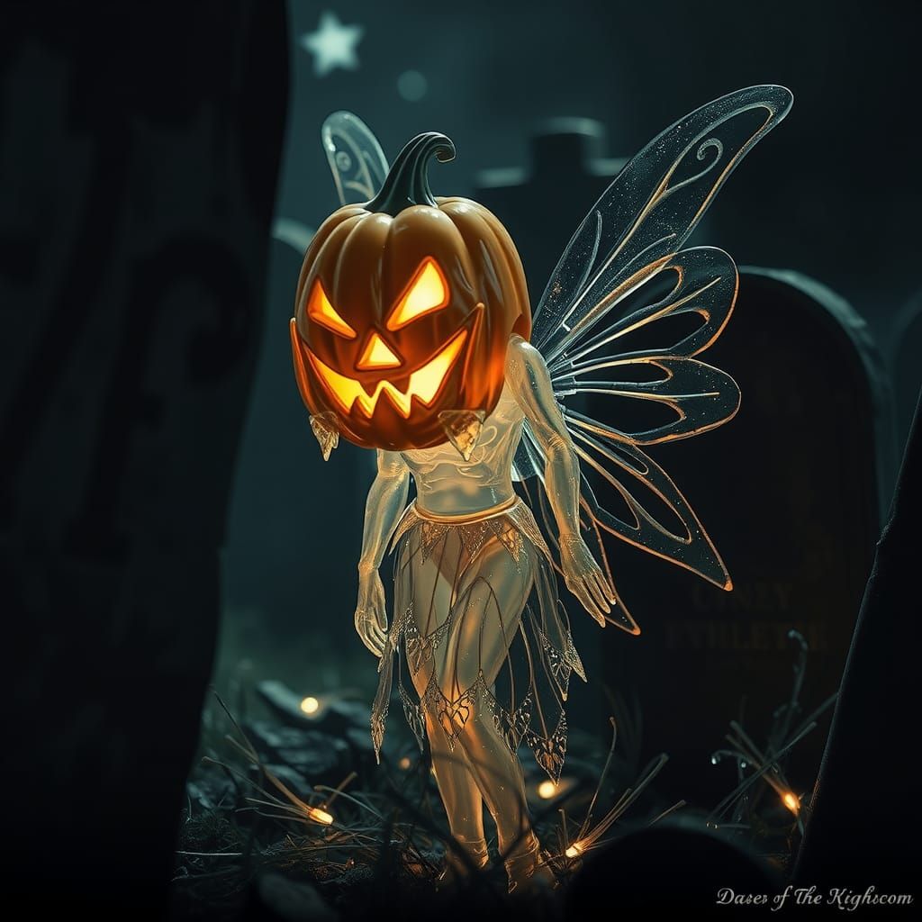Pumpkin head fairy