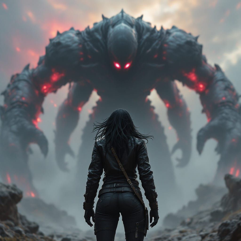 Tura Satana Confronts a Towering Aposiopesis in Leather, Cyb...